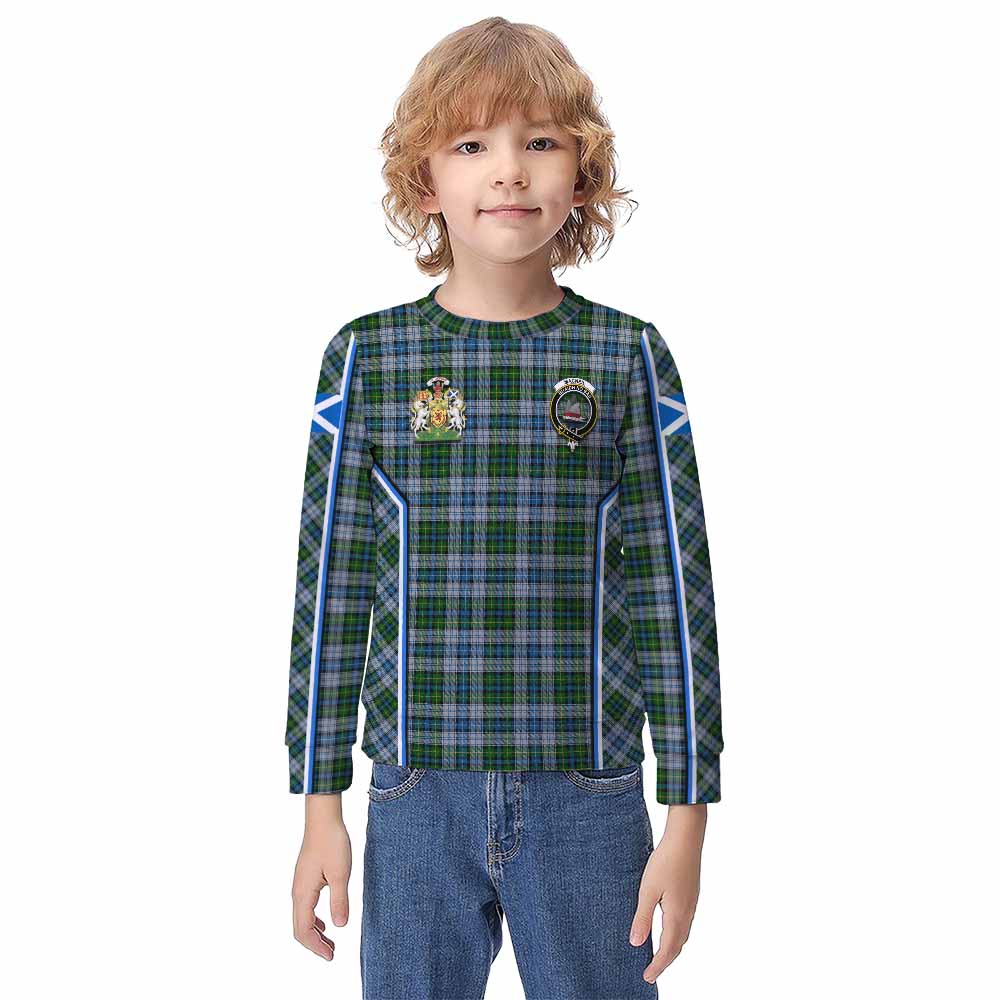 MacNeil (McNeil) Tartan Crest Kid Knitted Sweatshirt Scotland Coat of Arm Flag Style - Tartan Vibes Clothing