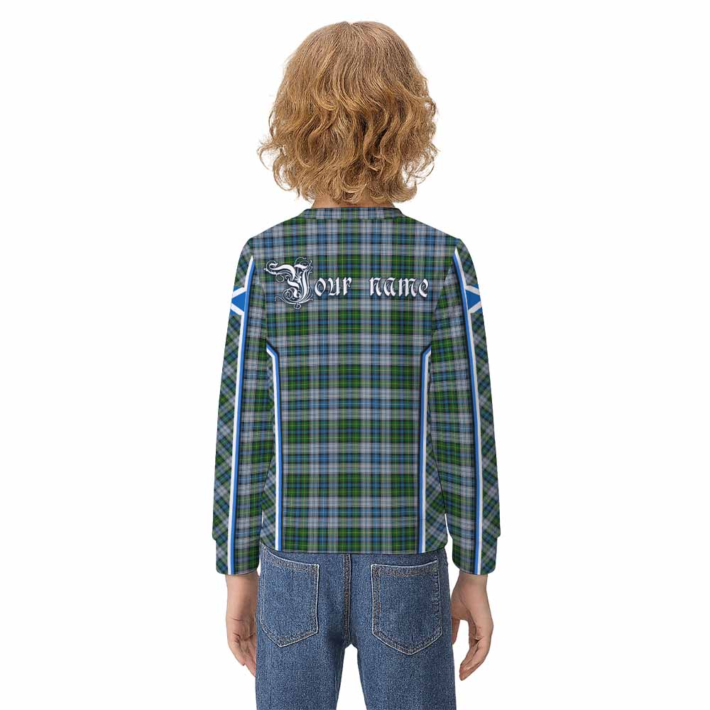 MacNeil (McNeil) Tartan Crest Kid Knitted Sweatshirt Scotland Coat of Arm Flag Style - Tartan Vibes Clothing