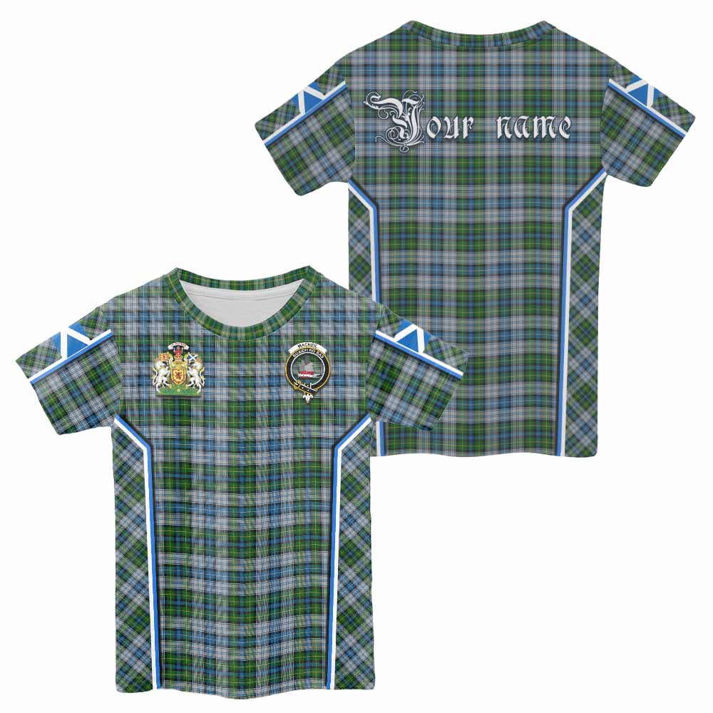 MacNeil (McNeil) Tartan Crest Kid T-shirt Scotland Coat of Arm Flag Style - Tartan Vibes Clothing
