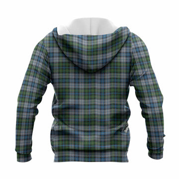 MacNeil (McNeil) Tartan Crest Knitted Hoodie Ferocious Lion Style