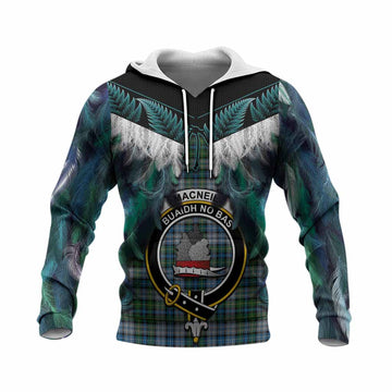 MacNeil (McNeil) Tartan Crest Knitted Hoodie New Zealand Maori Korowai Cloak
