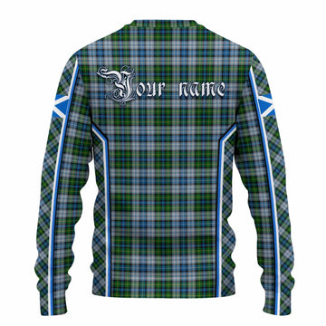 MacNeil (McNeil) Tartan Crest Knitted Sweater Scotland Coat of Arm Flag Style