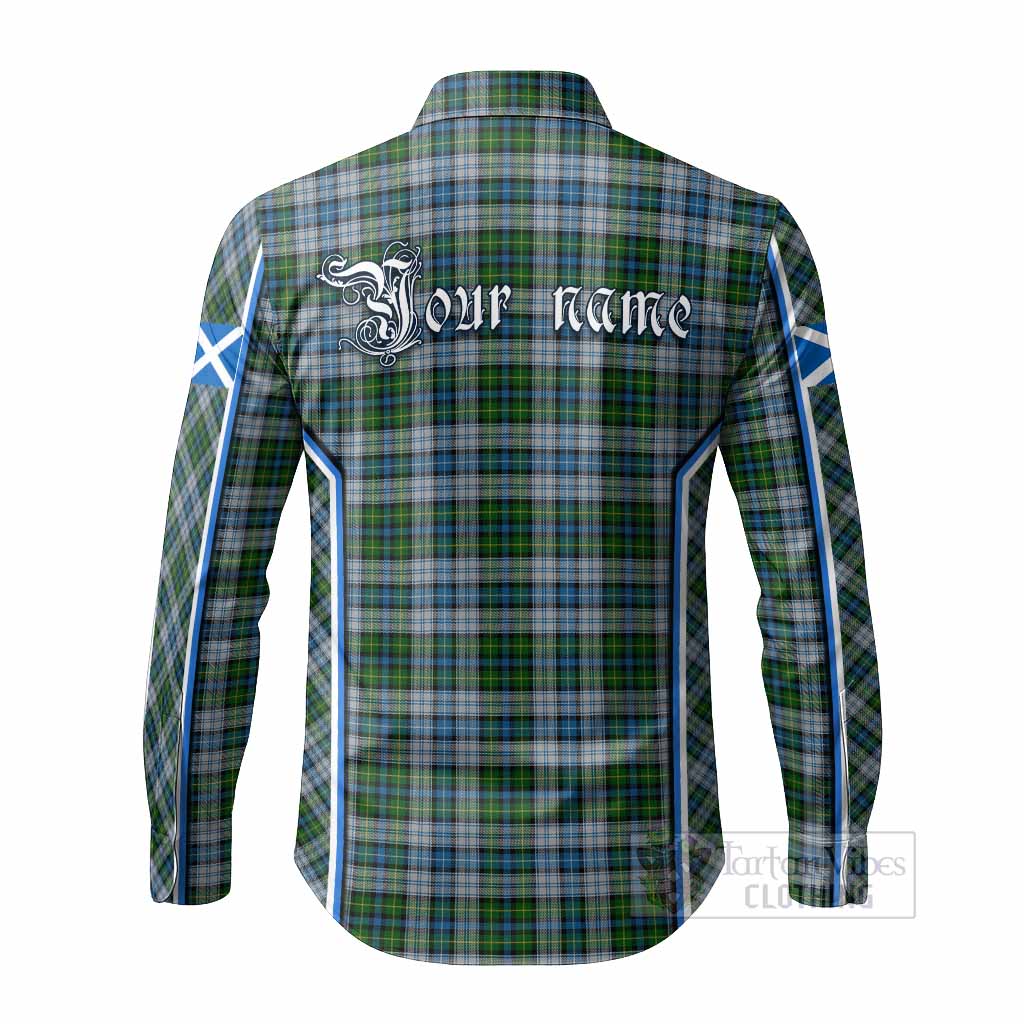 MacNeil (McNeil) Tartan Crest Long Sleeve Button Shirts Scotland Coat of Arm Flag Style - Tartan Vibes Clothing