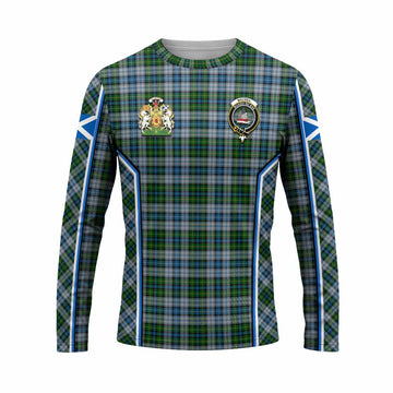 MacNeil (McNeil) Tartan Crest Long Sleeve T-Shirt Scotland Coat of Arm Flag Style - Tartan Vibes Clothing