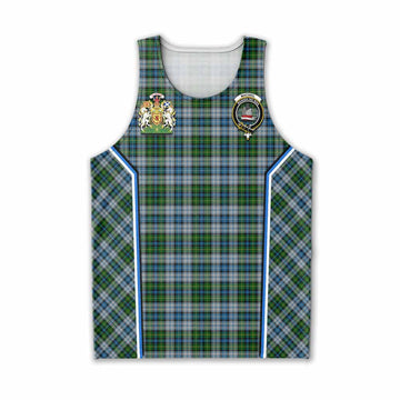 MacNeil (McNeil) Tartan Crest Men Tank Top Scotland Coat of Arm Flag Style
