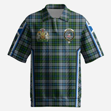 MacNeil (McNeil) Tartan Crest Men’s Polo Sweater Top Scotland Coat of Arm Flag Style