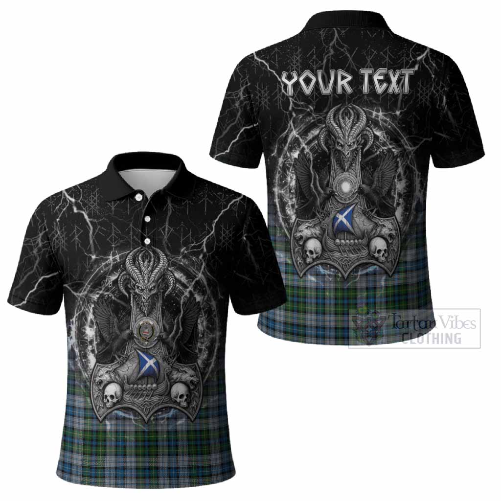 MacNeil (McNeil) Tartan Crest Polo Shirt Celtic Odin's Raven Legacy