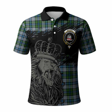MacNeil (McNeil) Tartan Crest Polo Shirt Crowned Lion Heritage Style
