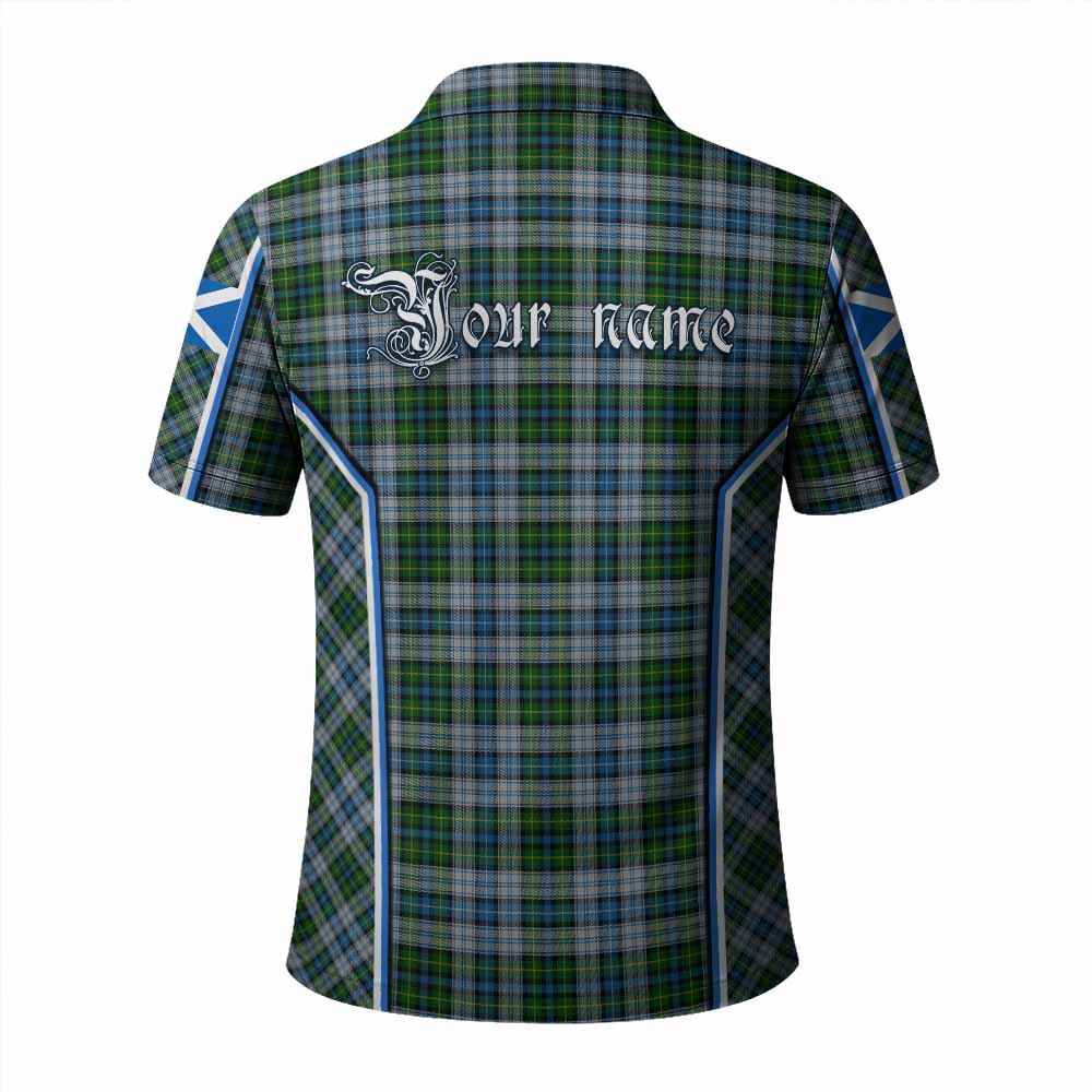 MacNeil (McNeil) Tartan Crest Polo Shirt Scotland Coat of Arm Flag Style - Tartan Vibes Clothing