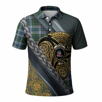 MacNeil (McNeil) Tartan Crest Polo Shirt Scottish Triskele Celtic