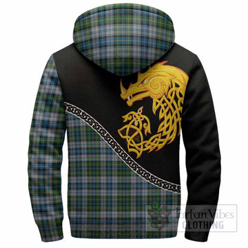 MacNeil (McNeil) Tartan Crest Sherpa Hoodie Legendary Dragon Knot Half Style