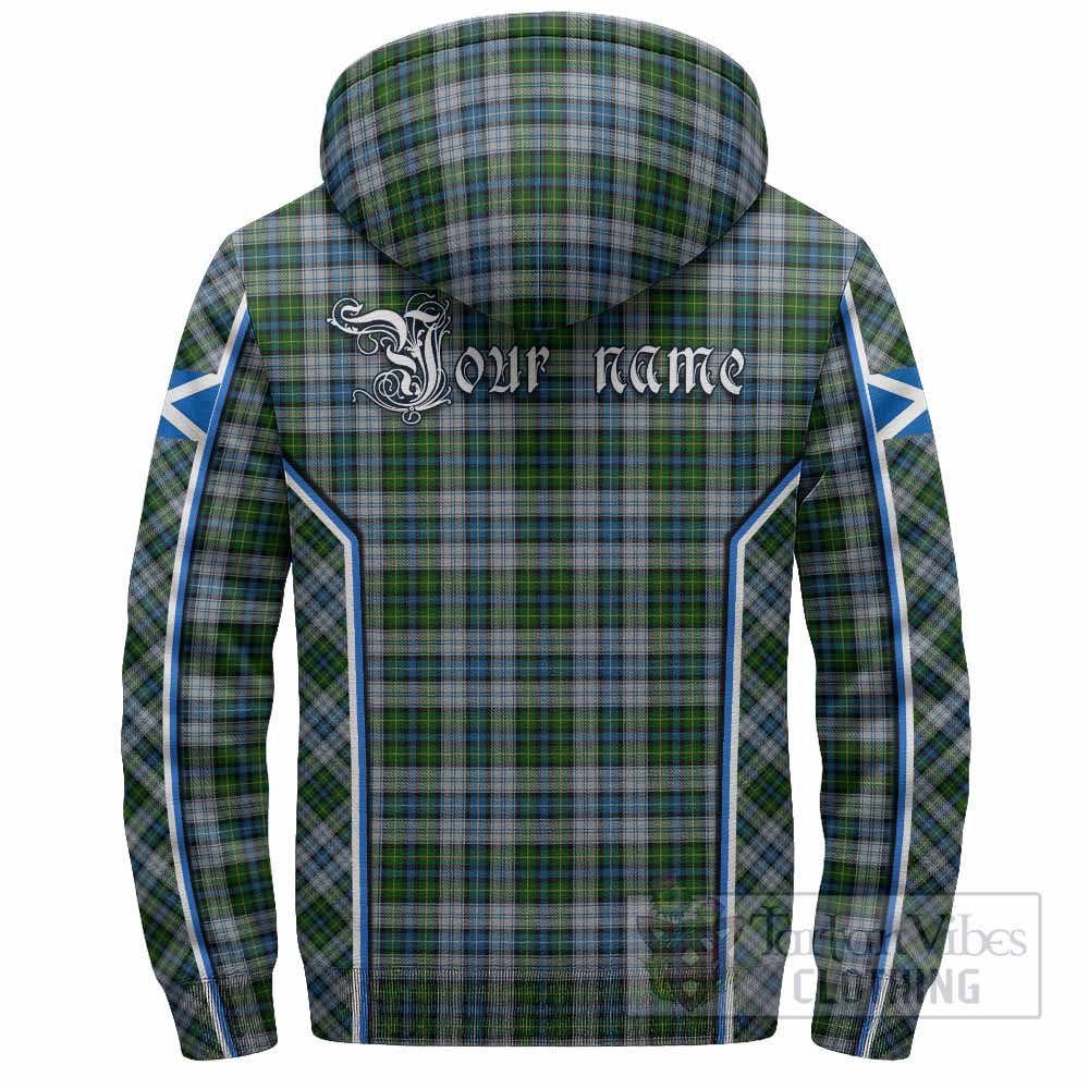 MacNeil (McNeil) Tartan Crest Sherpa Hoodie Scotland Coat of Arm Flag Style - Tartan Vibes Clothing
