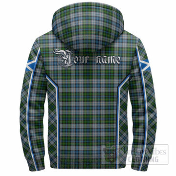 MacNeil (McNeil) Tartan Crest Sherpa Hoodie Scotland Coat of Arm Flag Style