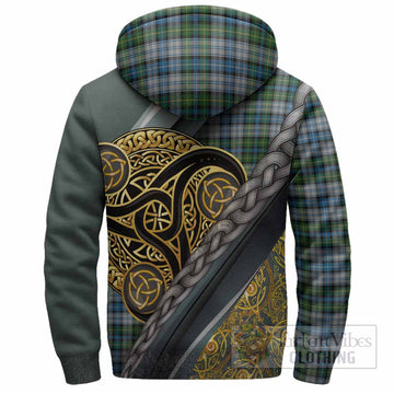 MacNeil (McNeil) Tartan Crest Sherpa Hoodie Scottish Triskele Celtic