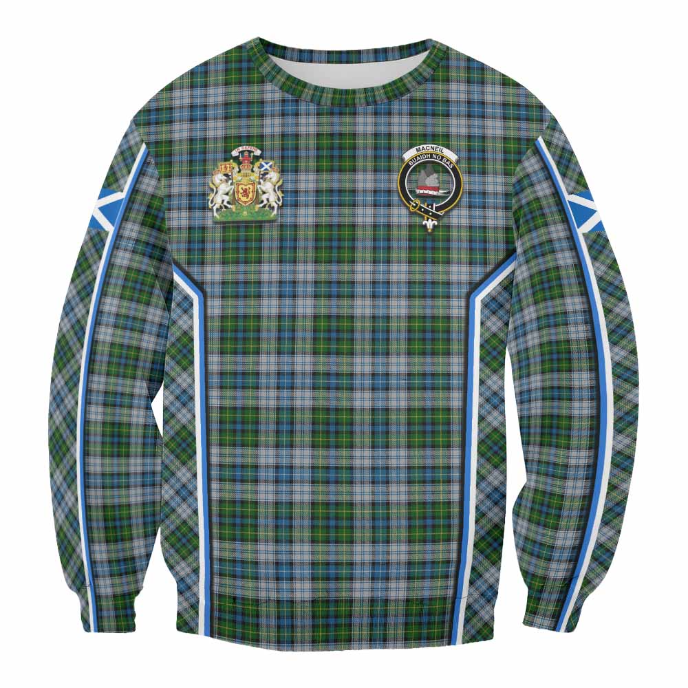 MacNeil (McNeil) Tartan Crest Sweatshirt Scotland Coat of Arm Flag Style - Tartan Vibes Clothing