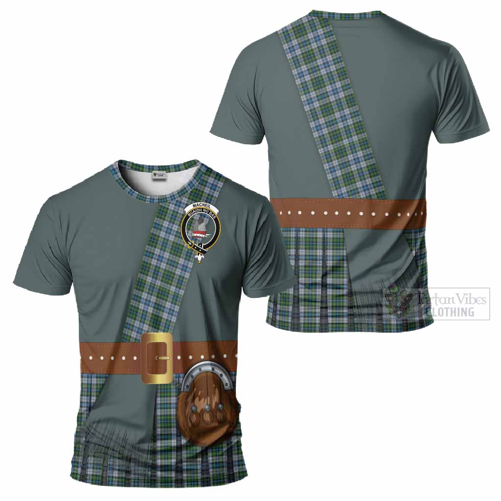 MacNeil (McNeil) Tartan Crest T-Shirt Kilt Costume Style