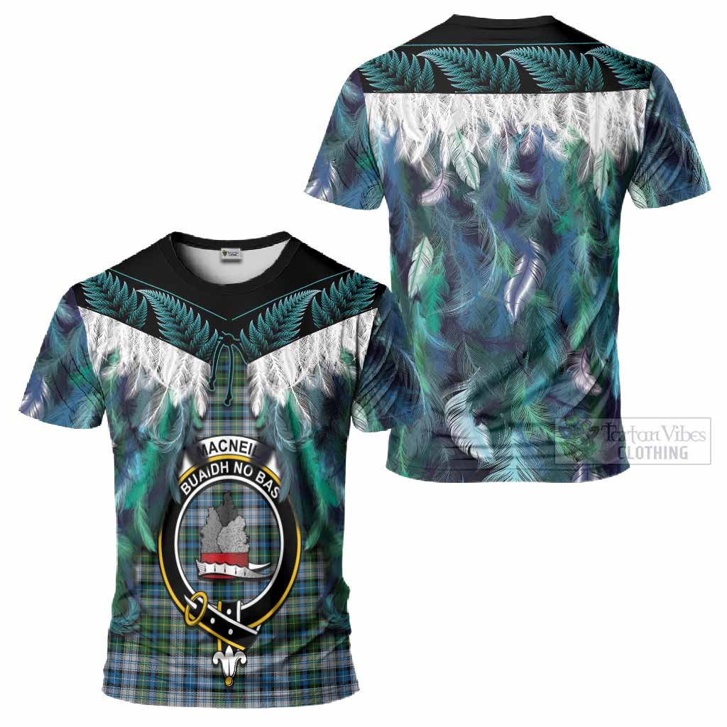 MacNeil (McNeil) Tartan Crest T-Shirt New Zealand Maori Korowai Cloak