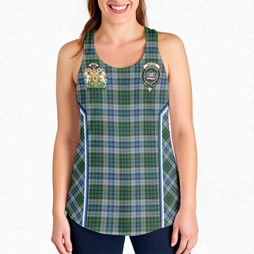MacNeil (McNeil) Tartan Crest Women Racerback Tanks Scotland Coat of Arm Flag Style - Tartan Vibes Clothing
