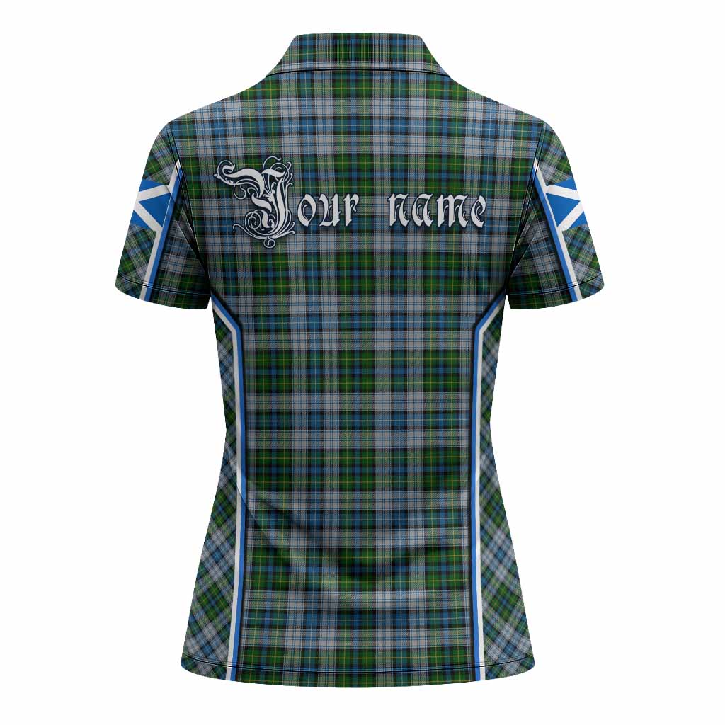 MacNeil (McNeil) Tartan Crest Women's Polo Shirt Scotland Coat of Arm Flag Style - Tartan Vibes Clothing