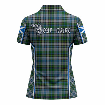 MacNeil (McNeil) Tartan Crest Women's Polo Shirt Scotland Coat of Arm Flag Style