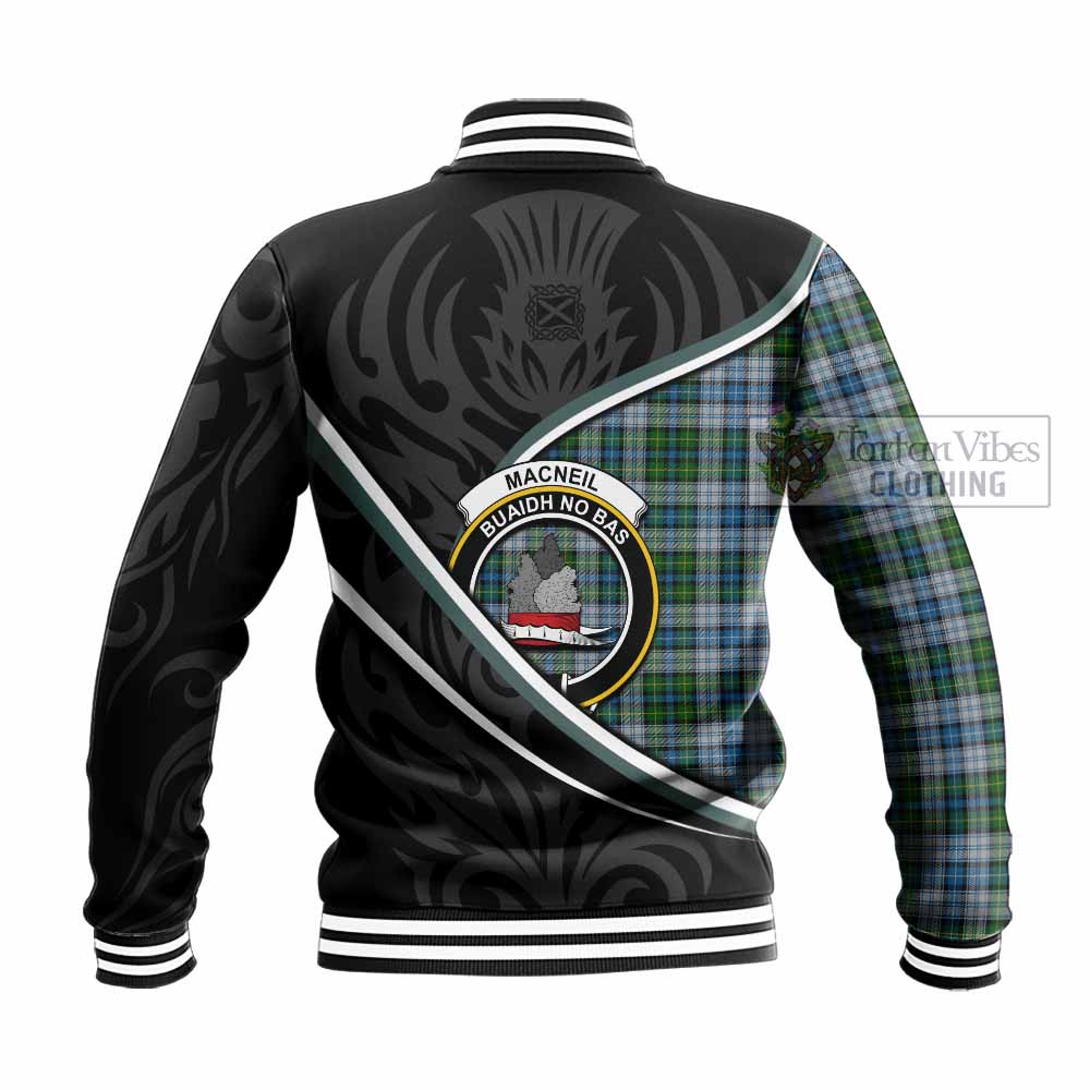 MacNeil (McNeil) Tartan Family Crest Baseball Jacket Celtic Scottish Thistle Floral - Tartan Vibes Clothing