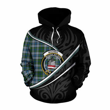 MacNeil (McNeil) Tartan Family Crest Cotton Hoodie Celtic Scottish Thistle Floral