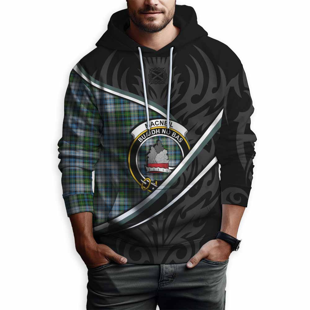 MacNeil (McNeil) Tartan Family Crest Hoodie Celtic Scottish Thistle Floral - Tartan Vibes Clothing
