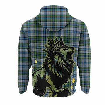 MacNeil (McNeil) Tartan Family Crest Hoodie Crowned Lion Roaring