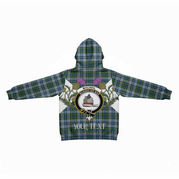 MacNeil (McNeil) Tartan Family Crest Kid Hoodie Scottish Burns Night Thistle Floral