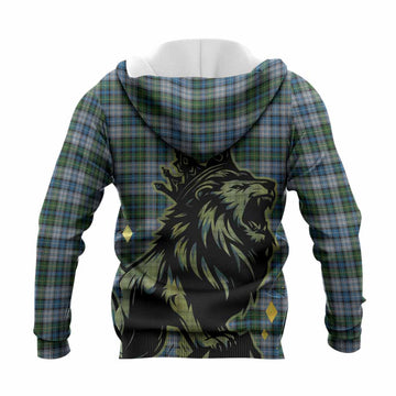 MacNeil (McNeil) Tartan Family Crest Knitted Hoodie Crowned Lion Roaring