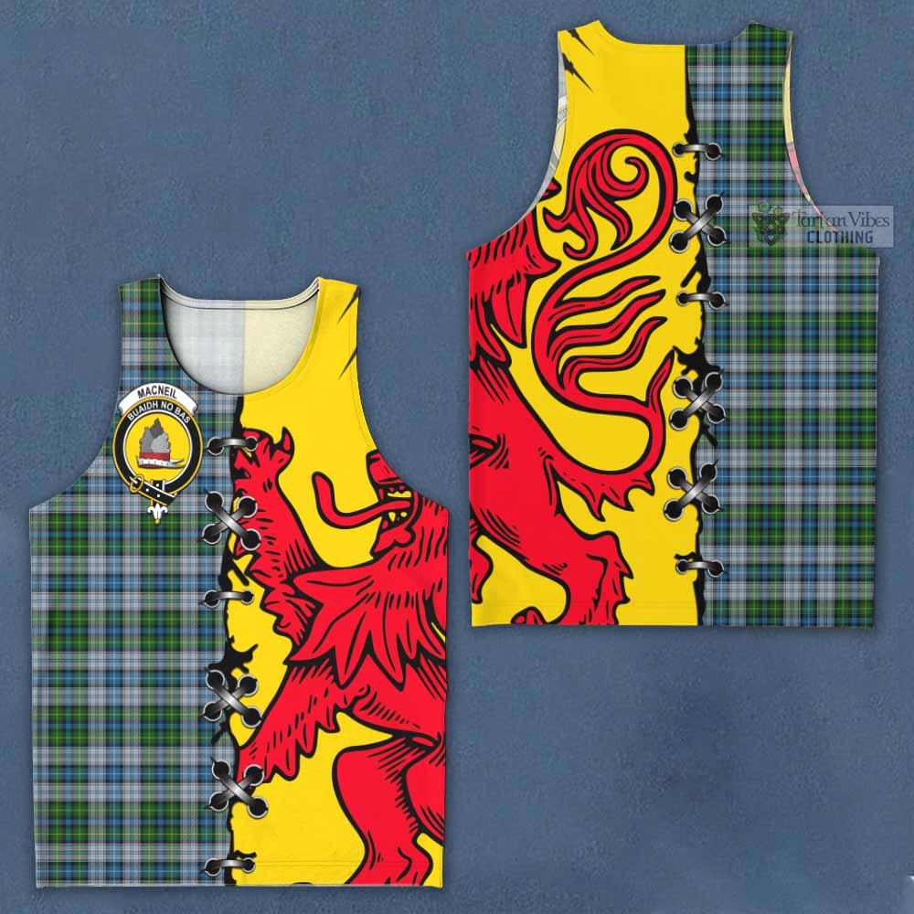 MacNeil (McNeil) Tartan Family Crest Men Tank Top Lion Rampant Honor - Tartan Vibes Clothing