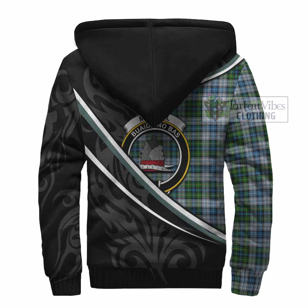 MacNeil (McNeil) Tartan Family Crest Sherpa Hoodie Celtic Scottish Thistle Floral - Tartan Vibes Clothing