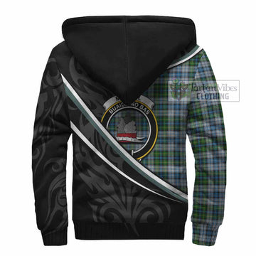 MacNeil (McNeil) Tartan Family Crest Sherpa Hoodie Celtic Scottish Thistle Floral