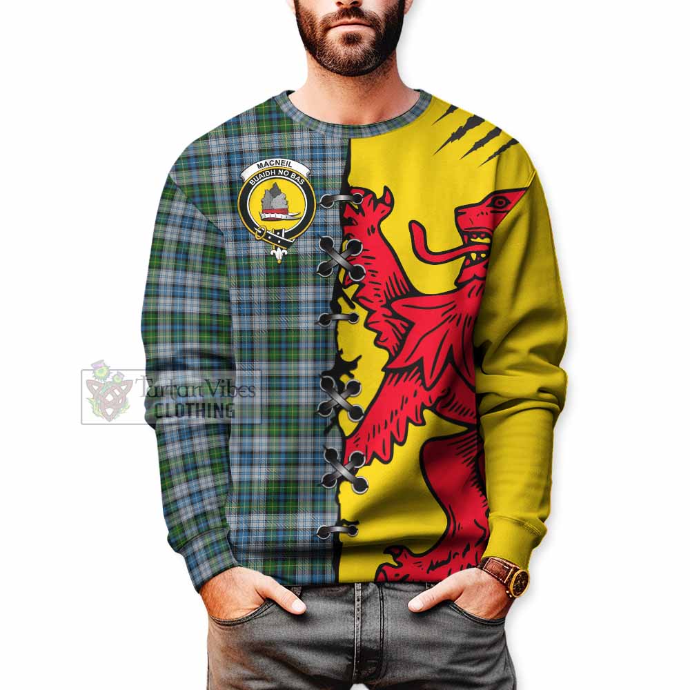 MacNeil (McNeil) Tartan Family Crest Sweatshirt Lion Rampant Honor - Tartan Vibes Clothing