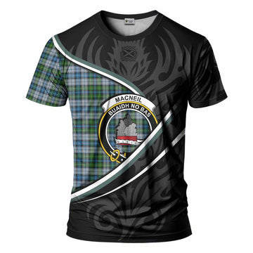 MacNeil (McNeil) Tartan Family Crest T-shirt Celtic Scottish Thistle Floral - Tartan Vibes Clothing