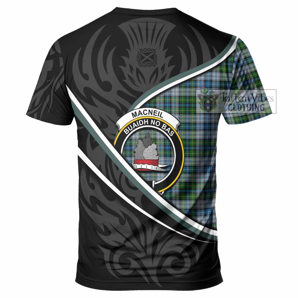 MacNeil (McNeil) Tartan Family Crest T-shirt Celtic Scottish Thistle Floral - Tartan Vibes Clothing
