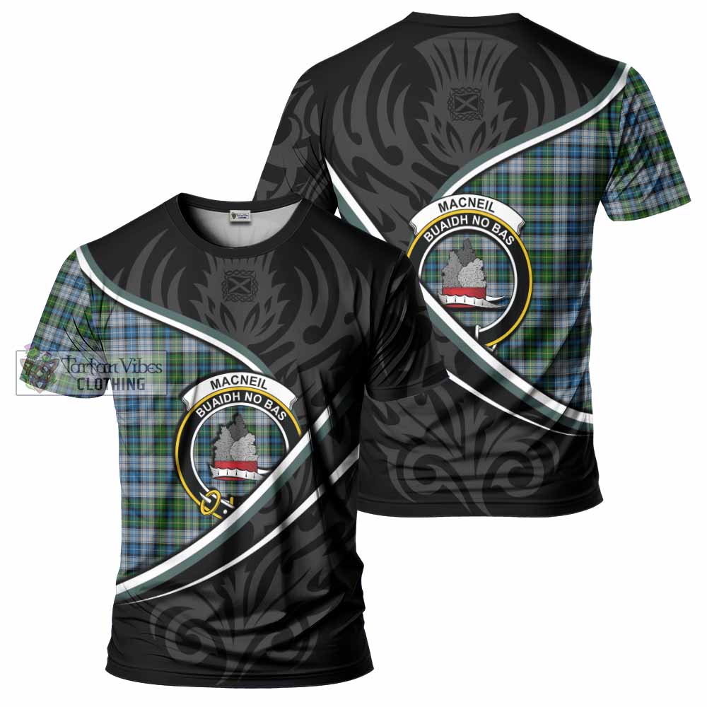 MacNeil (McNeil) Tartan Family Crest T-shirt Celtic Scottish Thistle Floral - Tartan Vibes Clothing