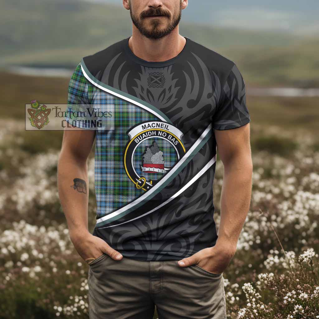 MacNeil (McNeil) Tartan Family Crest T-shirt Celtic Scottish Thistle Floral - Tartan Vibes Clothing