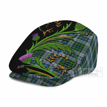 MacNeil (McNeil) Tartan Flat Cap, Jeff Cap Scottish Thistle Pride Heritage Art