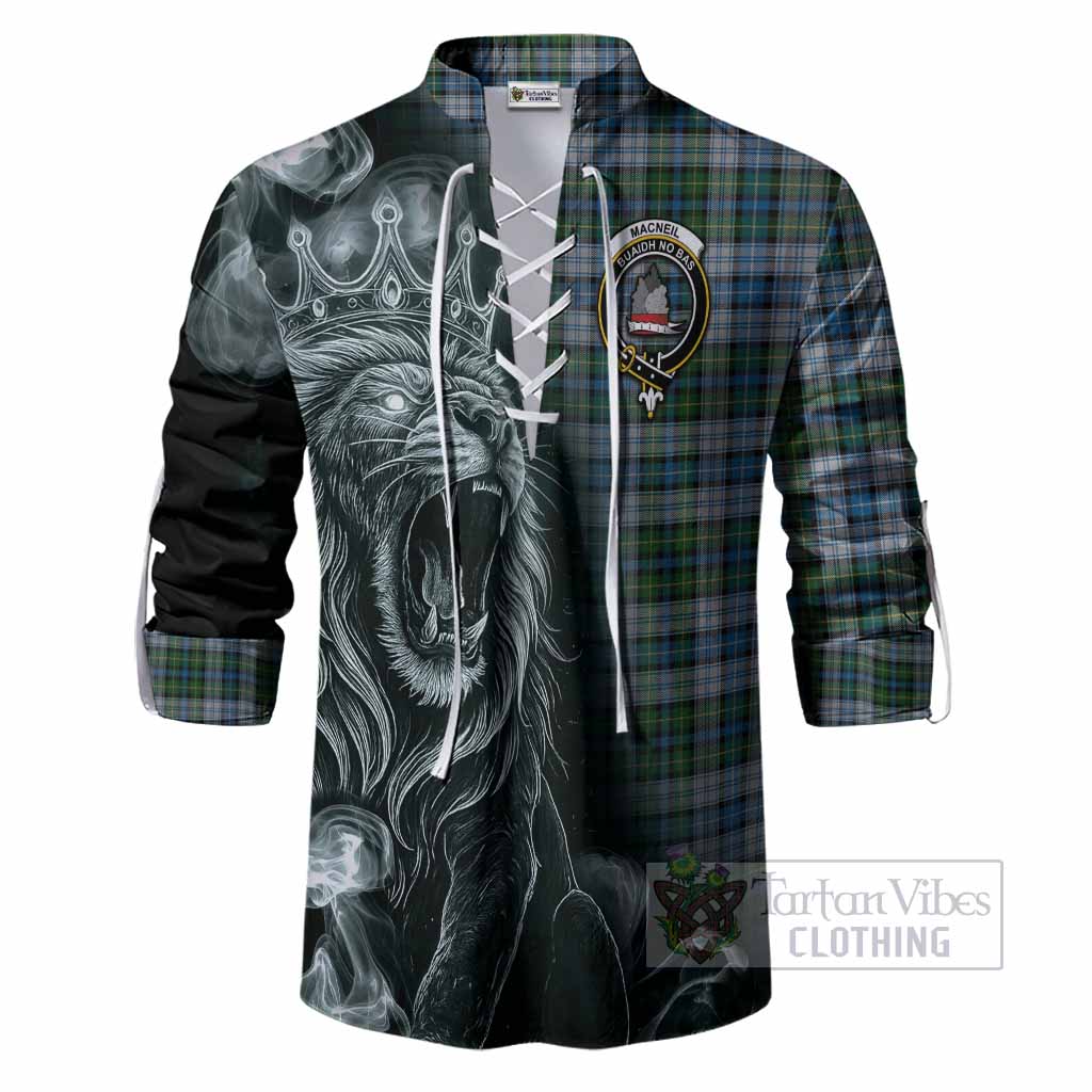 MacNeil (McNeil) Tartan Ghillie Shirt Roaring Lion Heritage