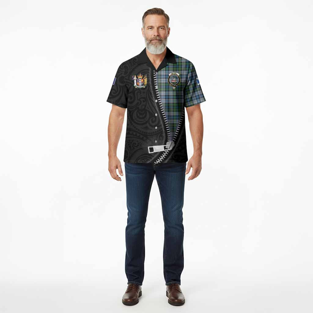 MacNeil (McNeil) Tartan Hawaiian Shirt New Zealand Pattern Unique Zipper Stylized