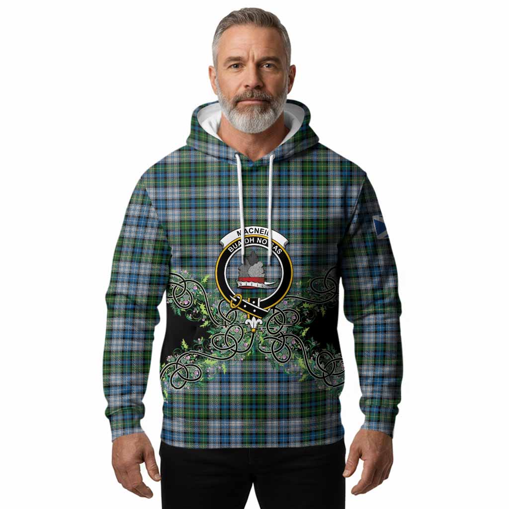 MacNeil (McNeil) Tartan Hoodie Thistle Scottish Spirit