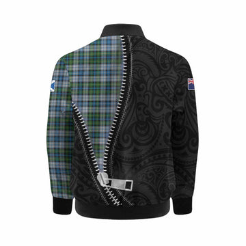 MacNeil (McNeil) Tartan Kid Bomber Jacket New Zealand Pattern Unique Zipper Stylized