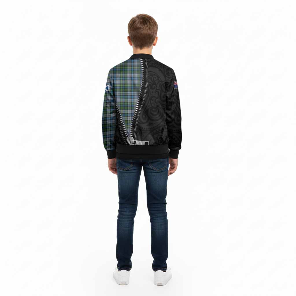 MacNeil (McNeil) Tartan Kid Bomber Jacket New Zealand Pattern Unique Zipper Stylized