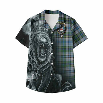 MacNeil (McNeil) Tartan Kid Hawaiian Shirt Roaring Lion Heritage