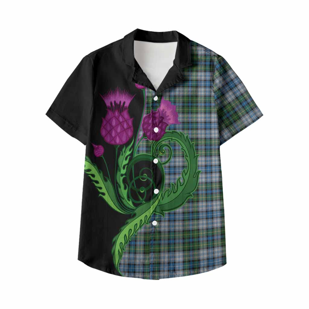 MacNeil (McNeil) Tartan Kid Hawaiian Shirt Traditional Scottish Thistle