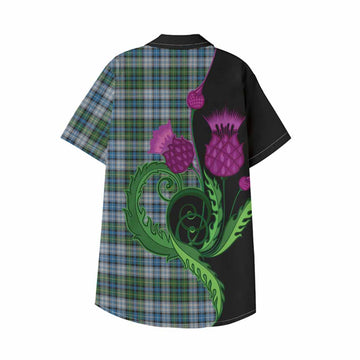 MacNeil (McNeil) Tartan Kid Hawaiian Shirt Traditional Scottish Thistle