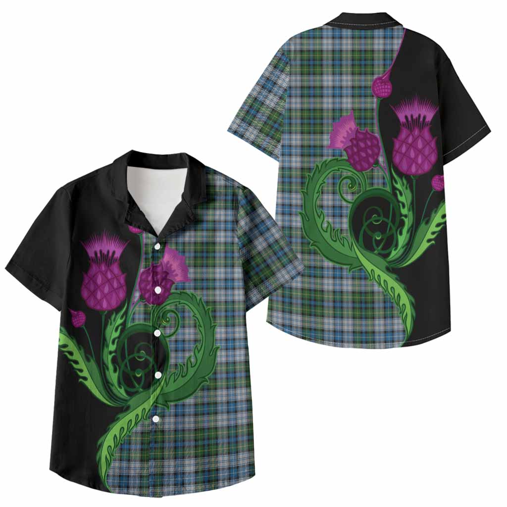 MacNeil (McNeil) Tartan Kid Hawaiian Shirt Traditional Scottish Thistle