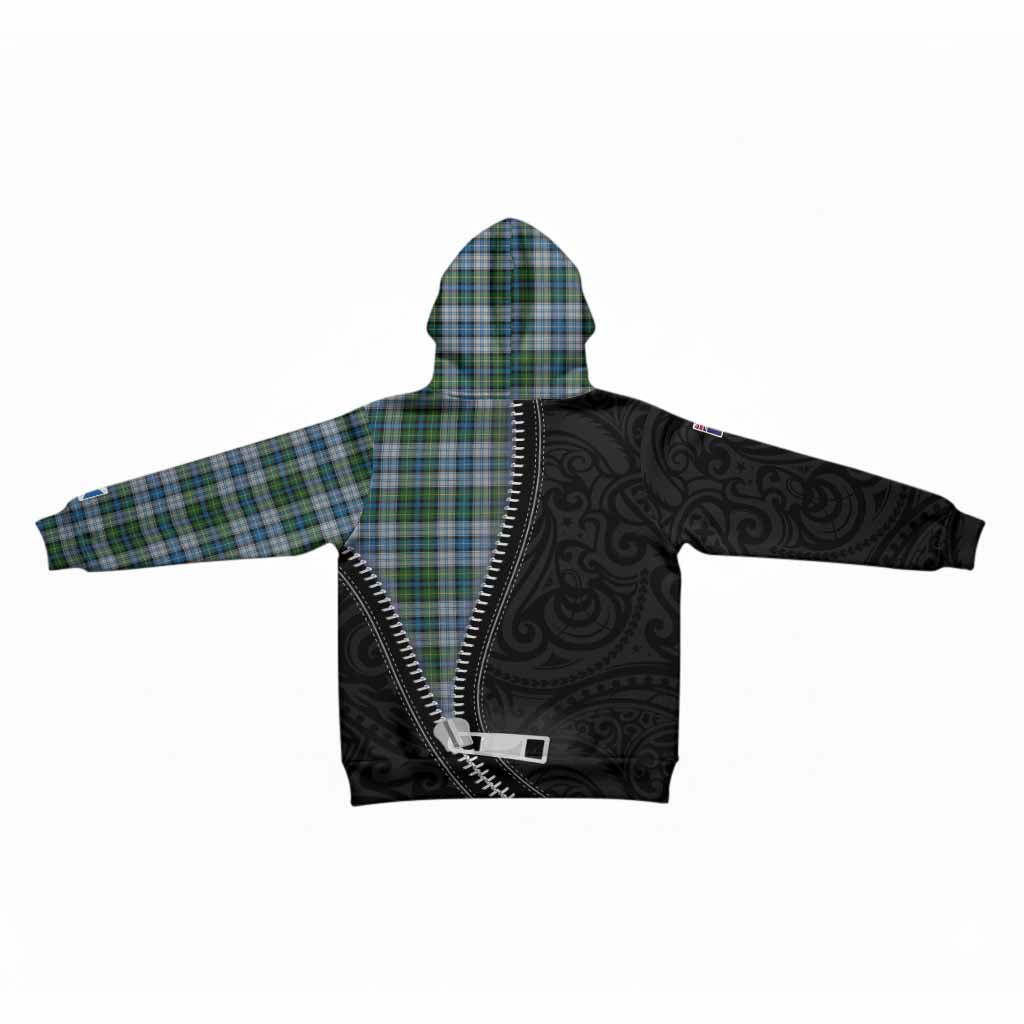 MacNeil (McNeil) Tartan Kid Hoodie New Zealand Pattern Unique Zipper Stylized