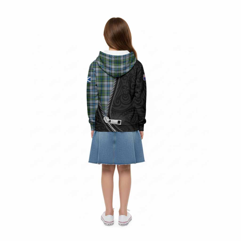 MacNeil (McNeil) Tartan Kid Hoodie New Zealand Pattern Unique Zipper Stylized